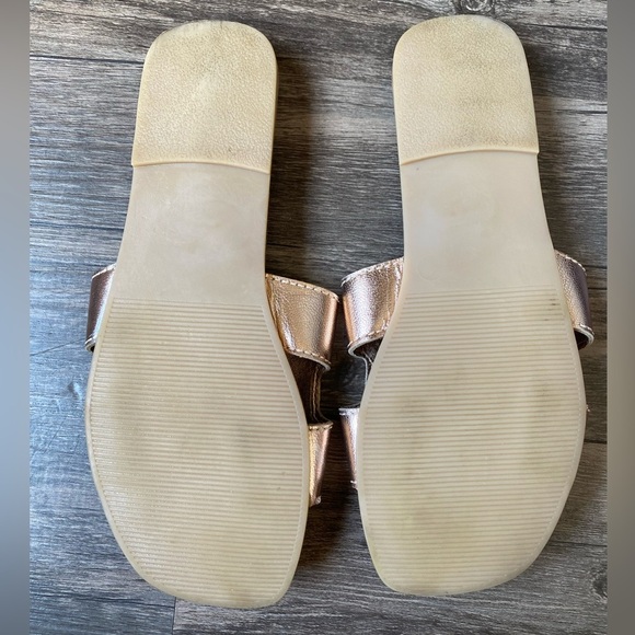 Steve Madden Women's Metallic Slide Sandals Size 6 - Picture 4 of 5